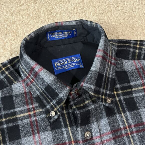 Pendleton Fireside Shirt Macpherson Hunting Tartan Wool Size Small - Picture 2 of 6